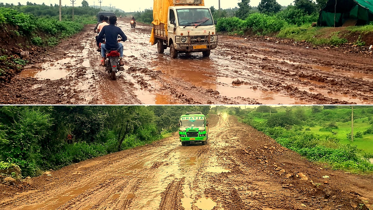 MP's Bhikangaon Road Turns Mud Pit, ₹69 Lakh Project Fails