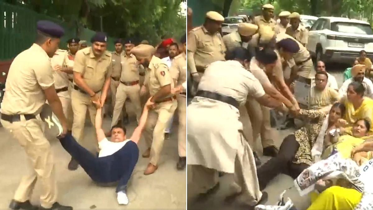 180 ETT Teachers Protest Outside Punjab Finance Minister's Residence