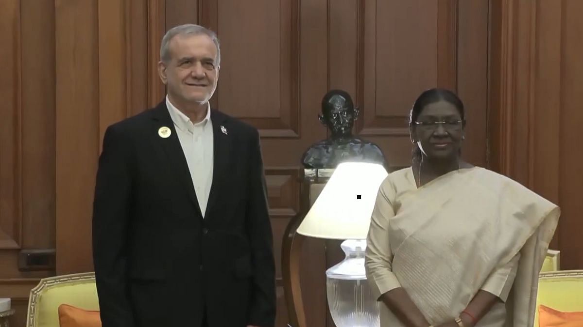 President Murmu Meets Iranian Counterpart Pezeshkian