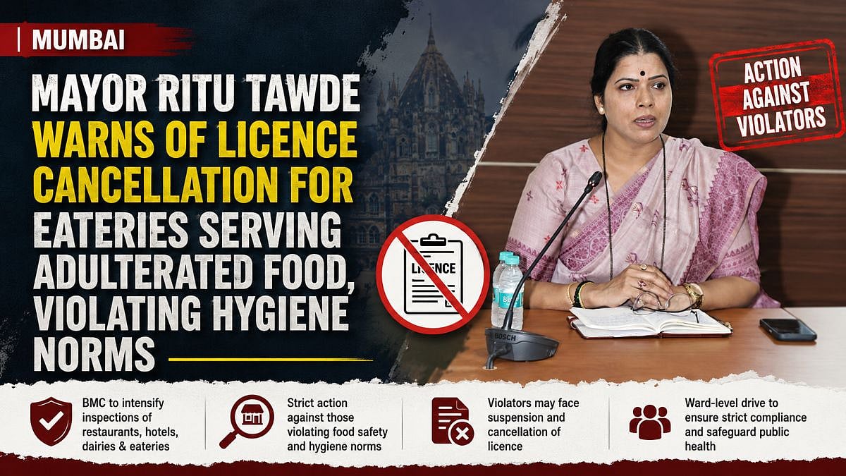 Mumbai Eateries Face Licence Cancellation Over Adulterated Food
