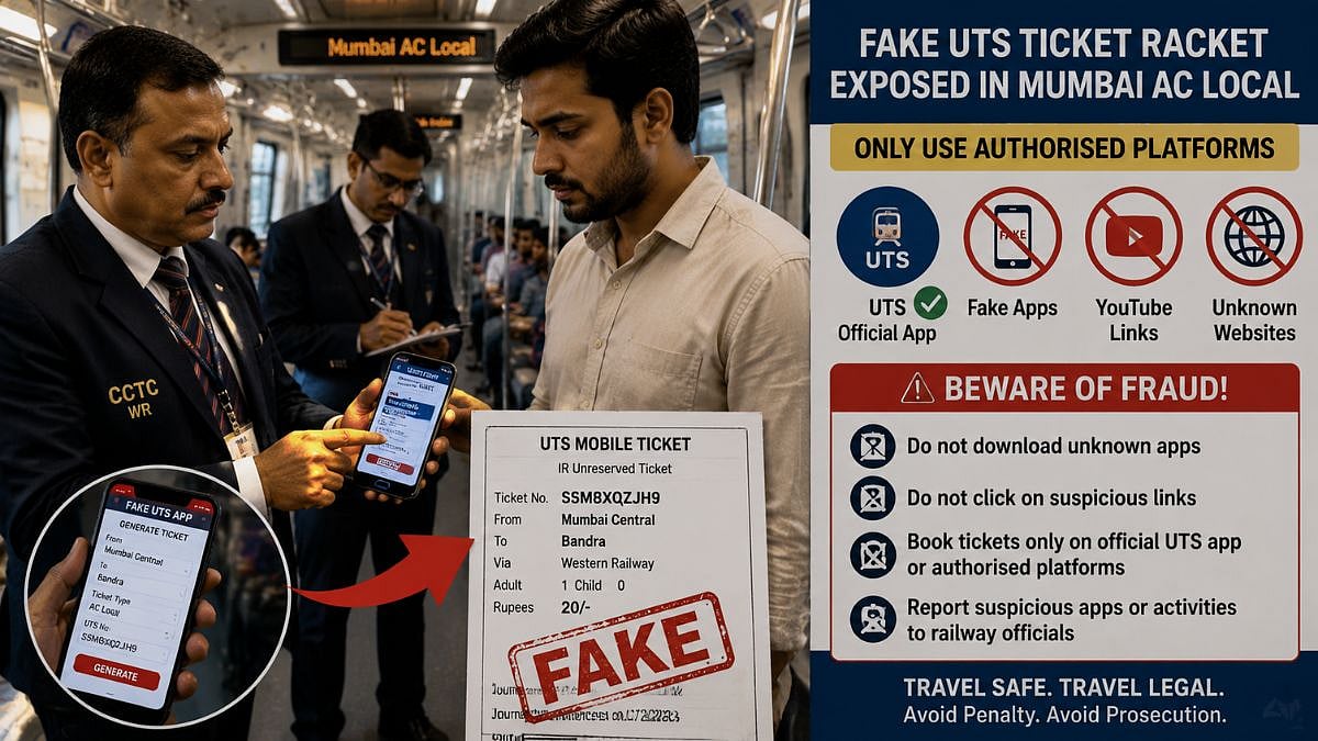 Western Railway Busts Fake UTS Ticket Racket
