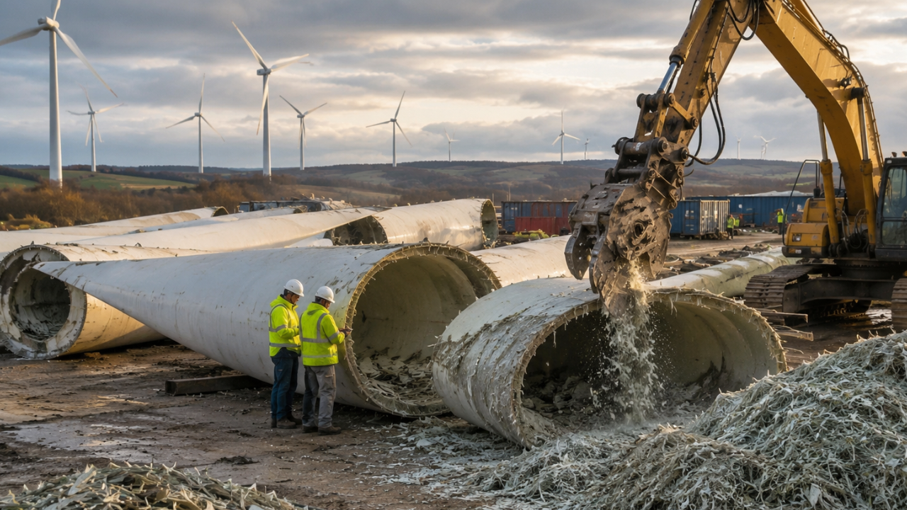 Tennessee Firm Recycles Wind Turbine Blades