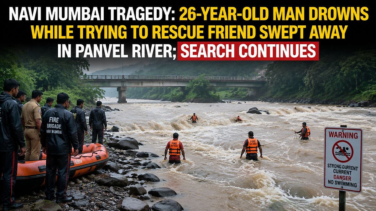 Man Drowns in Panvel River While Rescuing Friend