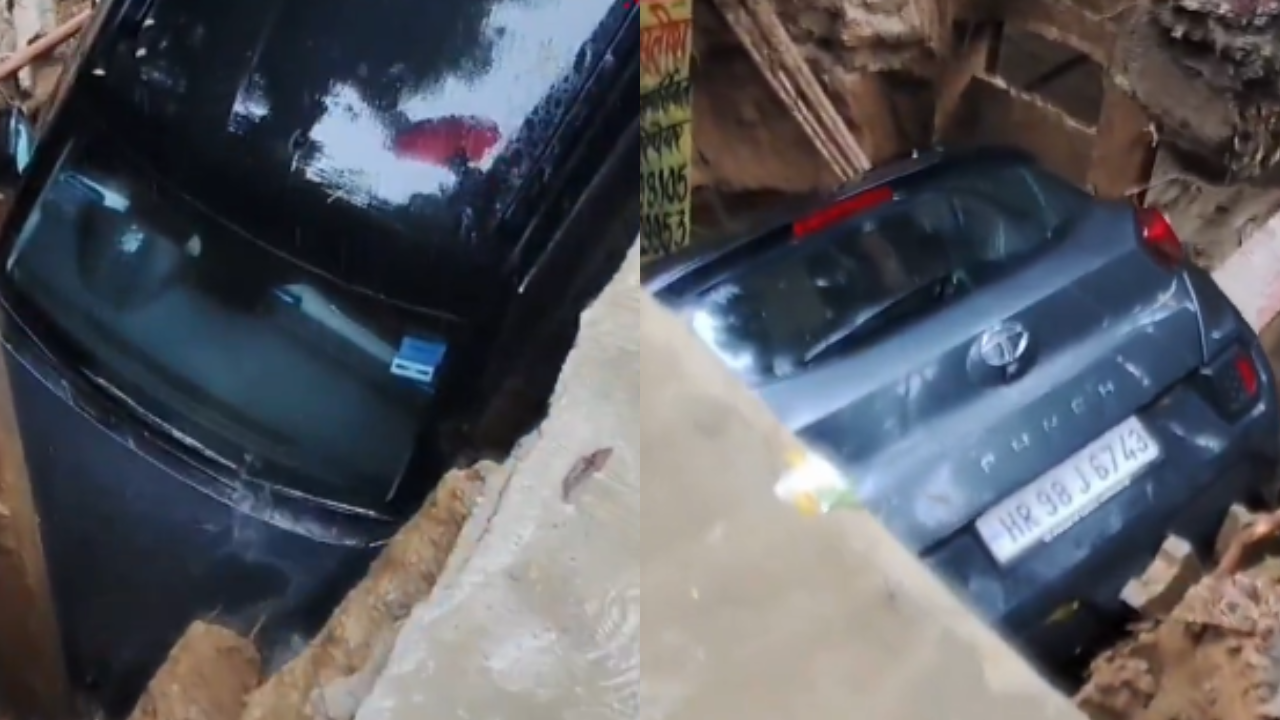 Toddler Drowns, Car Falls into Sinkhole in Ghaziabad