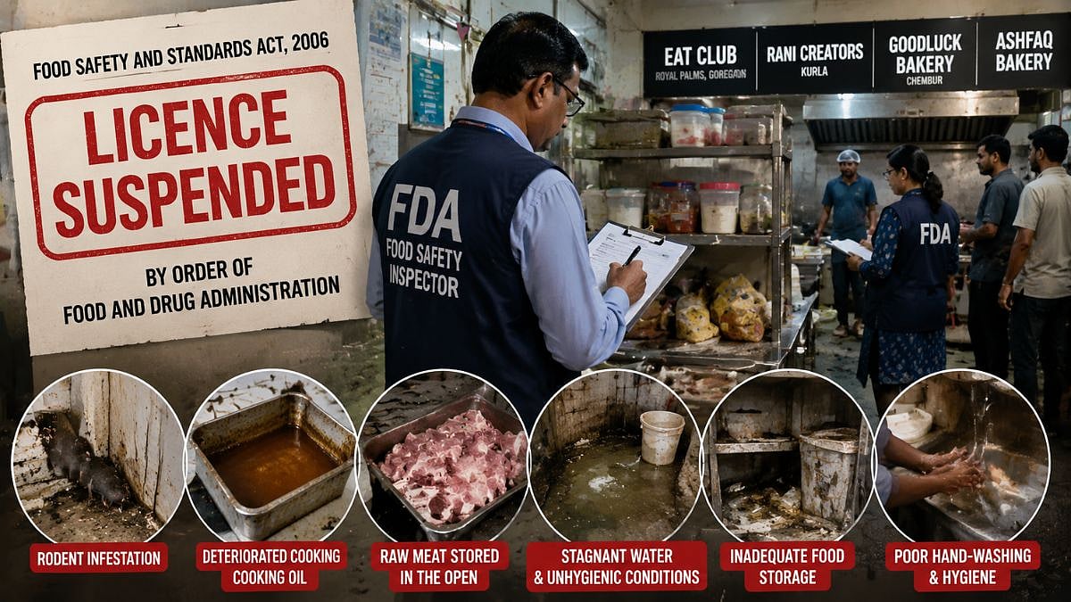 Mumbai FDA Suspends Eat Club, Rani Creators Licences