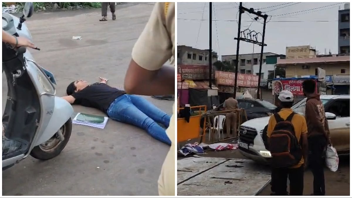 Woman Rams Police Barricades At Alandi Palkhi