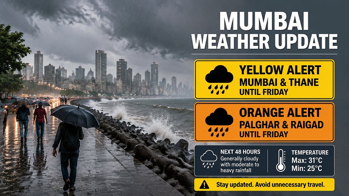 Mumbai, Thane Under Yellow Alert Until Friday