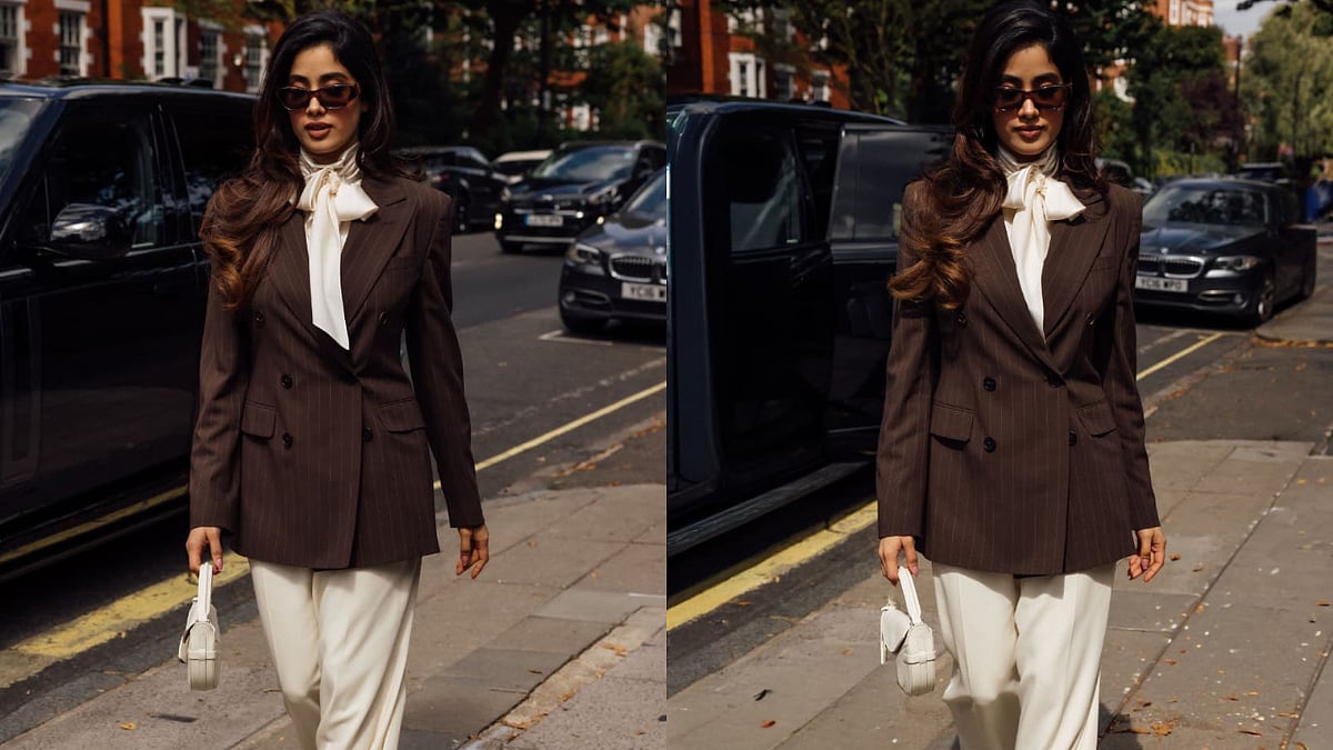 Janhvi Kapoor Wears Ralph Lauren Suit To India-England Test Match