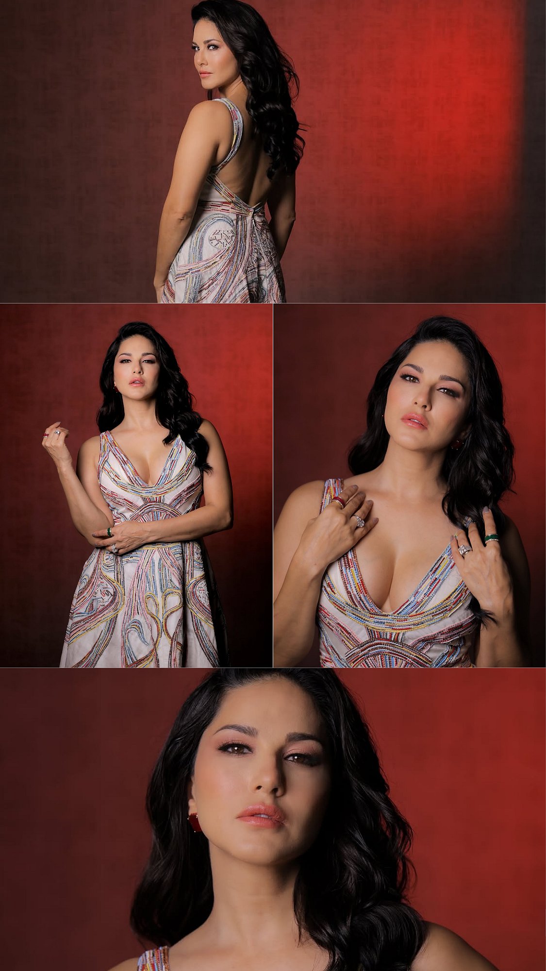 Sunny Leone Stuns in Beaded Couture Gown