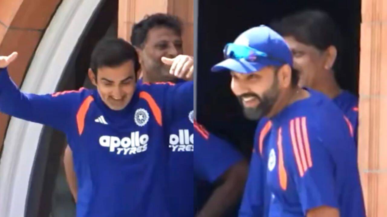 Rohit, Gambhir Share Laugh Ahead of Decider