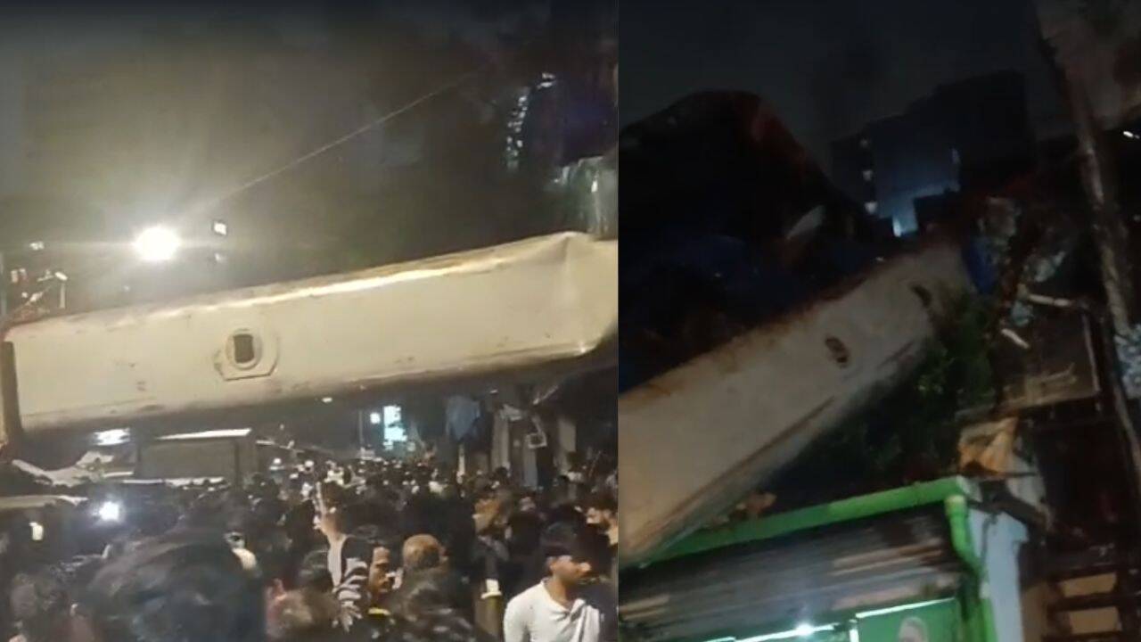 Crane Falls on Railway OHE in Mumbai's Kurla, 10 Injured
