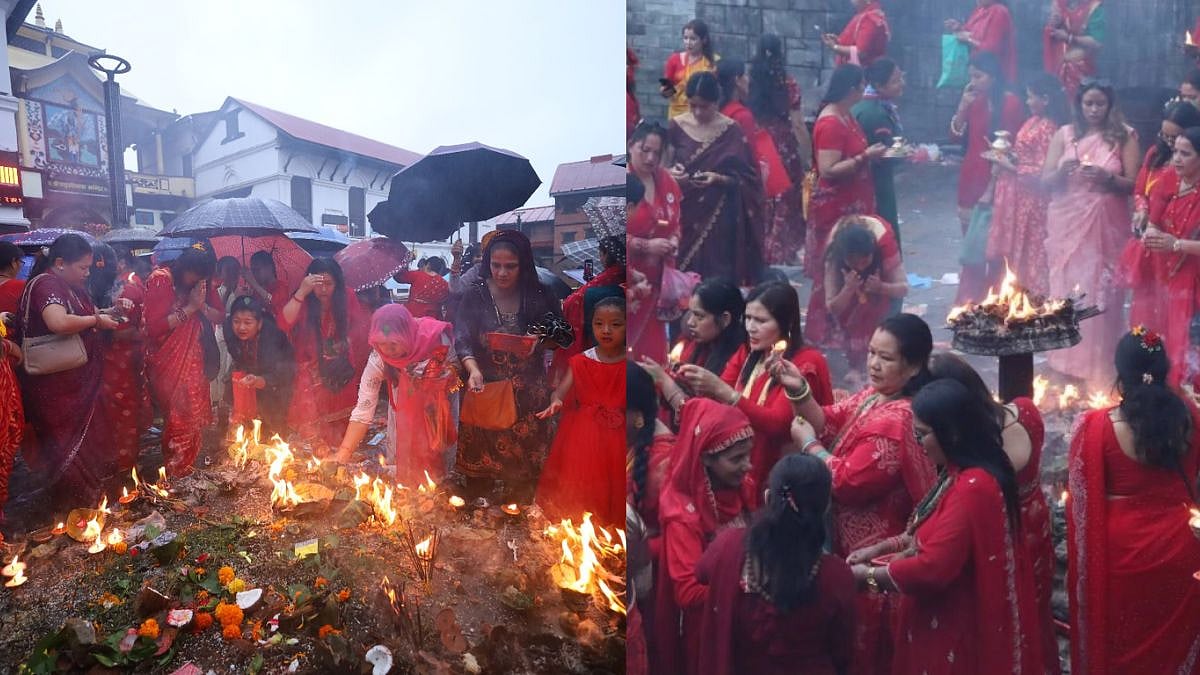 Nepal Celebrates Hartalika Teej With Grand Festivities At Pashupatinath Temple