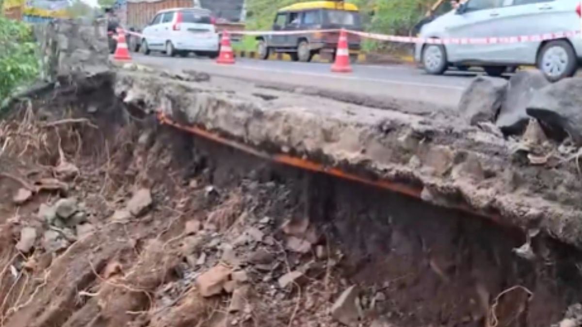 Retaining Wall Collapses On Mumbai-Nashik Highway
