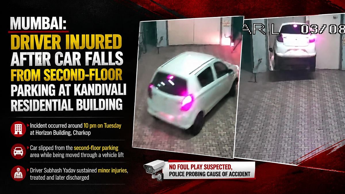 Car Plunges From Kandivali Building, Driver Injured