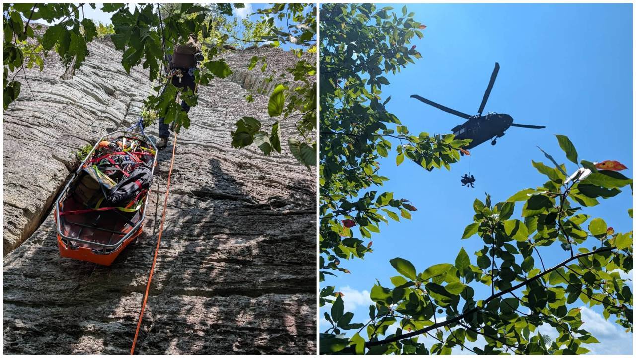 Climber Rescued After 20-Foot Fall in North Carolina