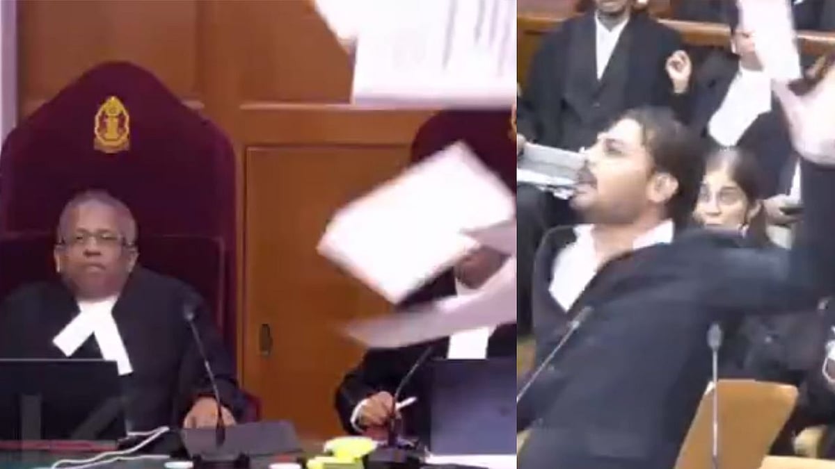 Litigant Throws Papers, Abuses CJI In SC