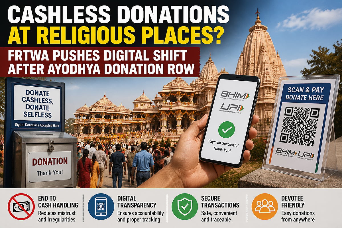FRTWA Pushes For Digital Donations At Religious Places