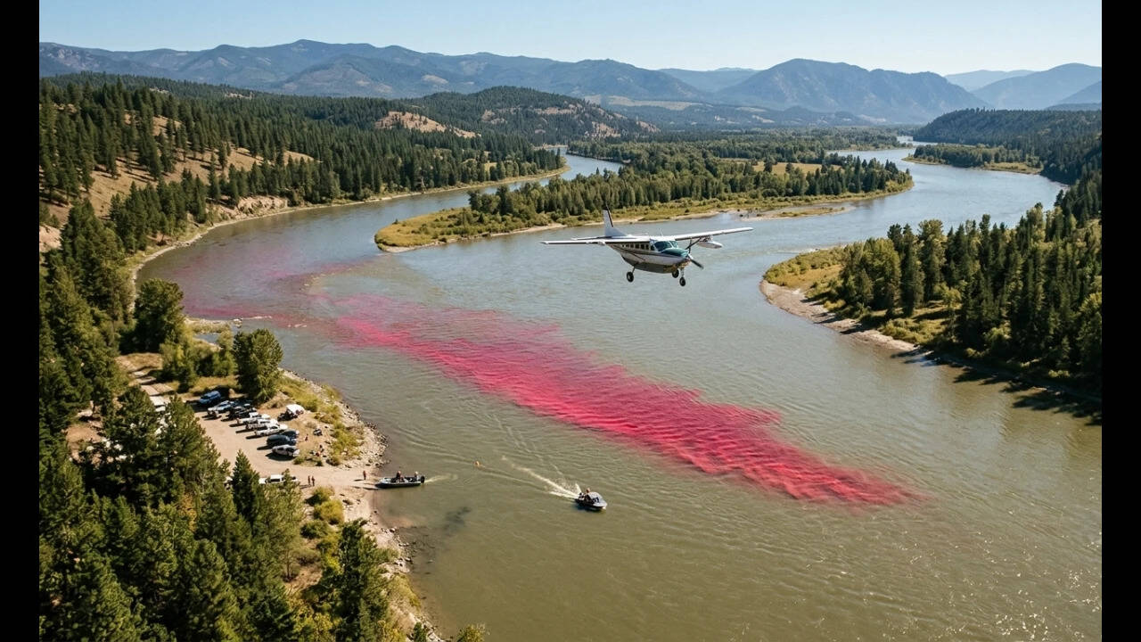 USGS Releases 72kg Dye into Idaho River
