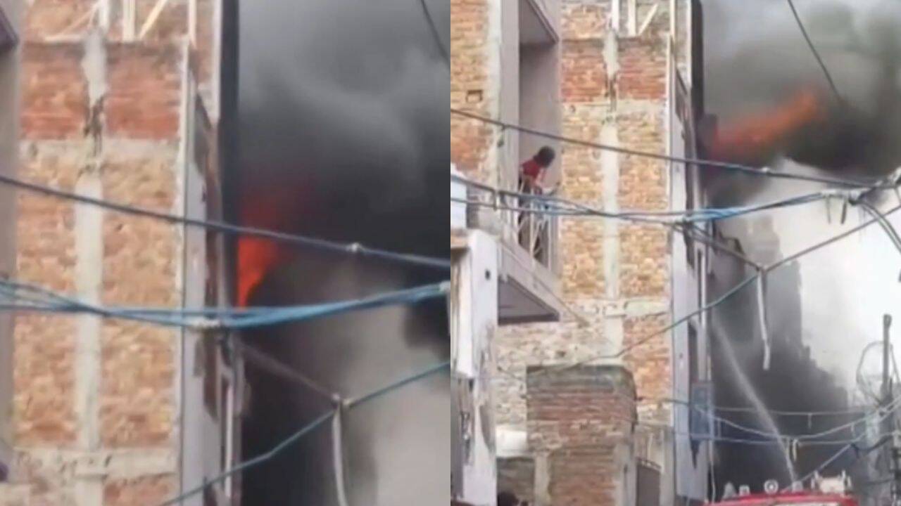 Delhi Factory Fire Injures 6