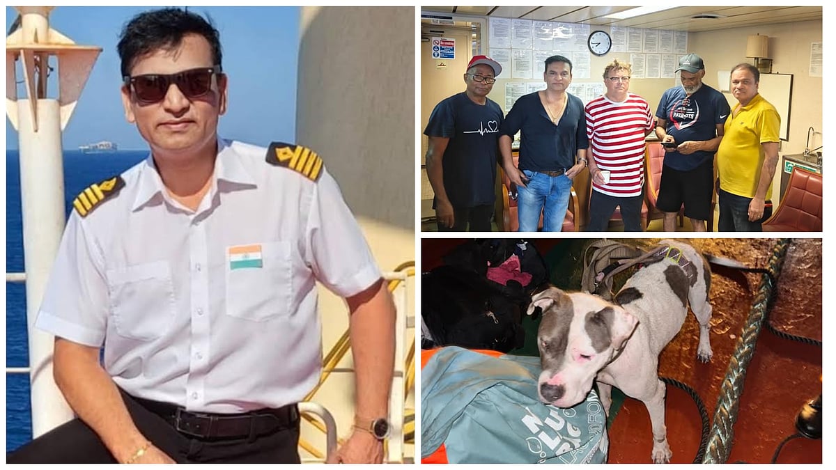 Pune Captain Rescues 3 Men, Dog in Atlantic