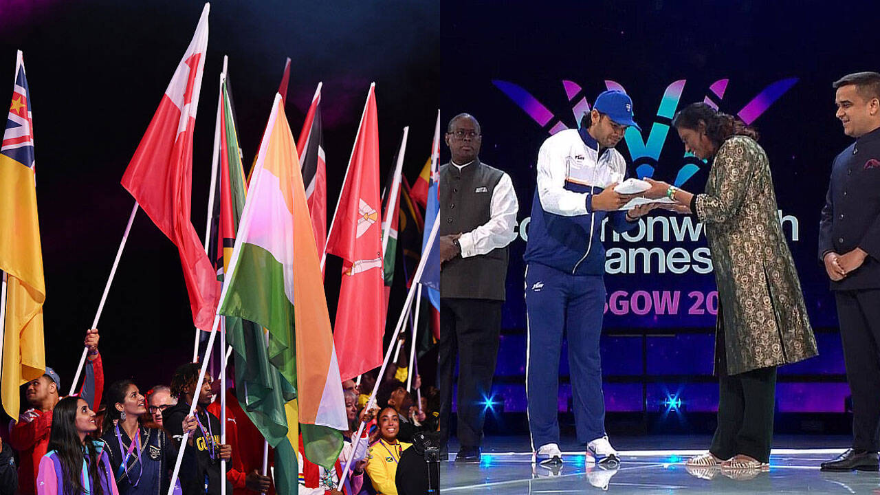 Neeraj Chopra Receives CWG Flag for 2030 Ahmedabad Games