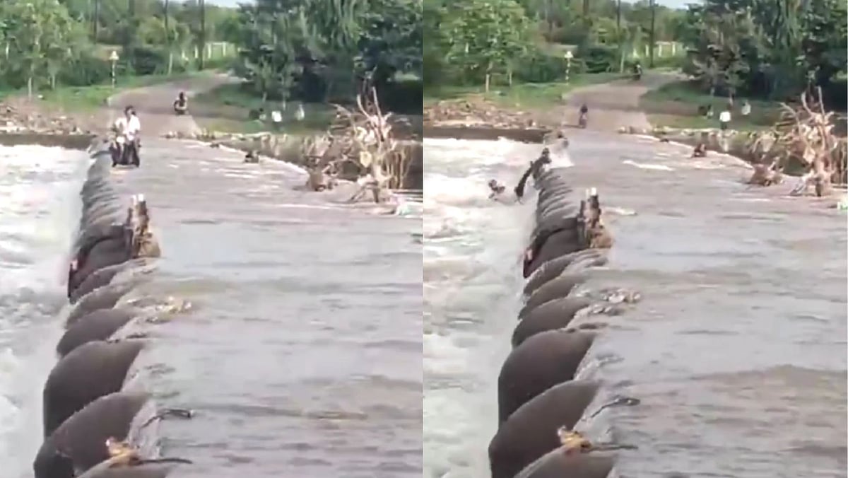 Pune Biker Swept Away Crossing Flooded Weir