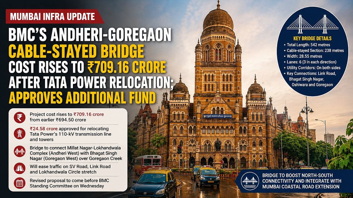 Mumbai Bridge Cost Rises To ₹709.16 Crore