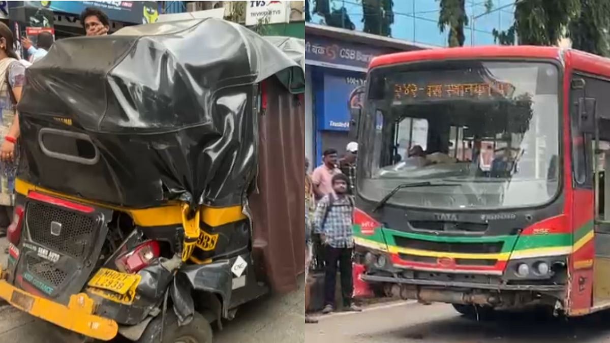 BEST Bus Crashes Into Multiple Vehicles In Andheri West