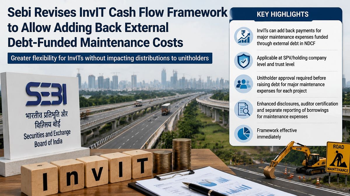 Sebi Revises InvIT Cash Flow Rules