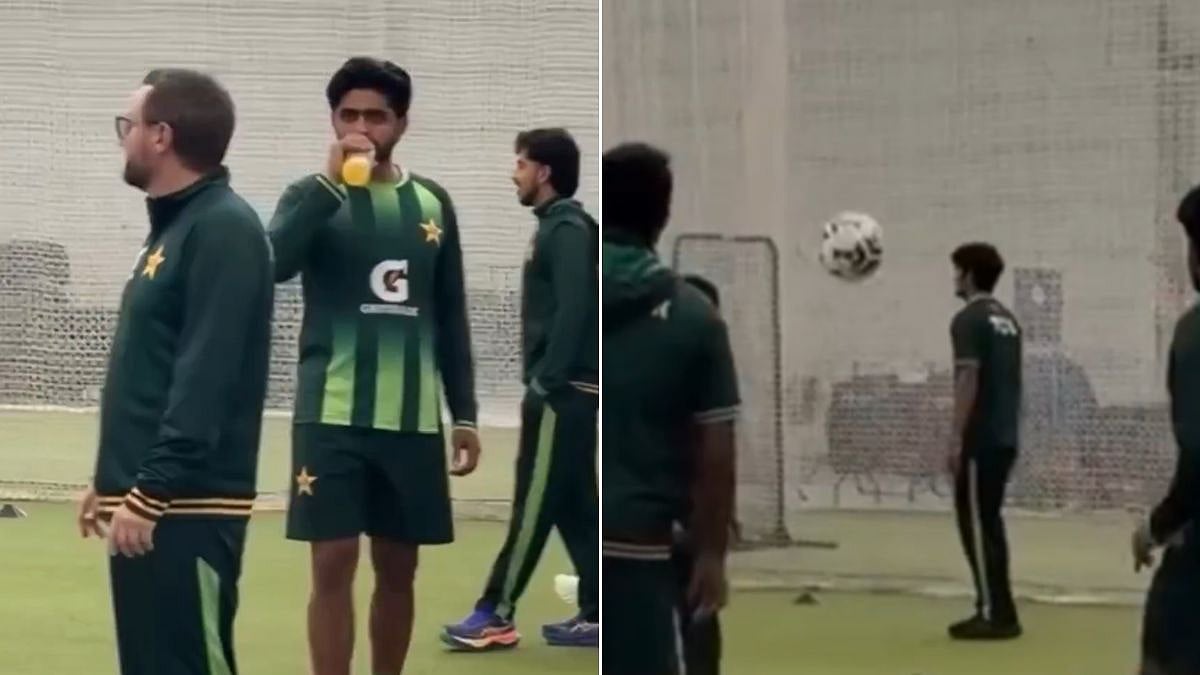 Pakistan Cricket Team Trolled For Football Drill