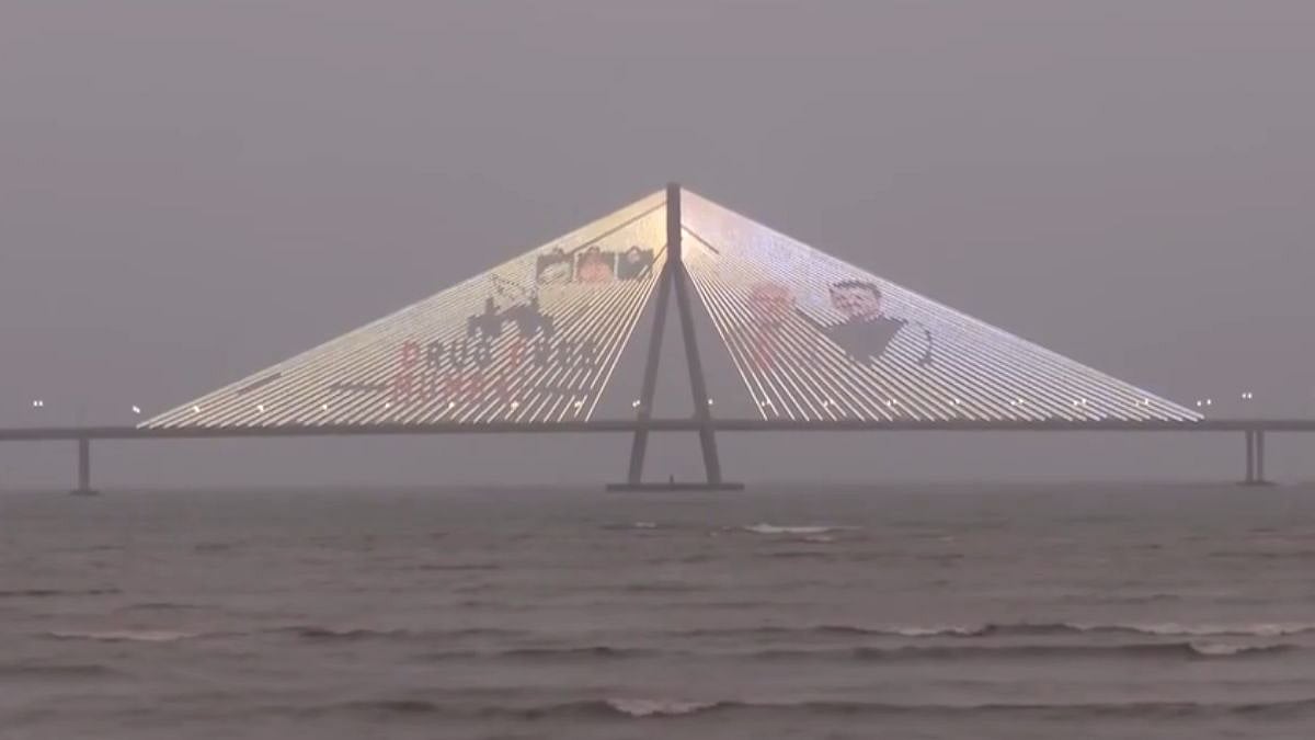 Bandra-Worli Sea Link Lights Up For 'Drug-Free Mumbai'