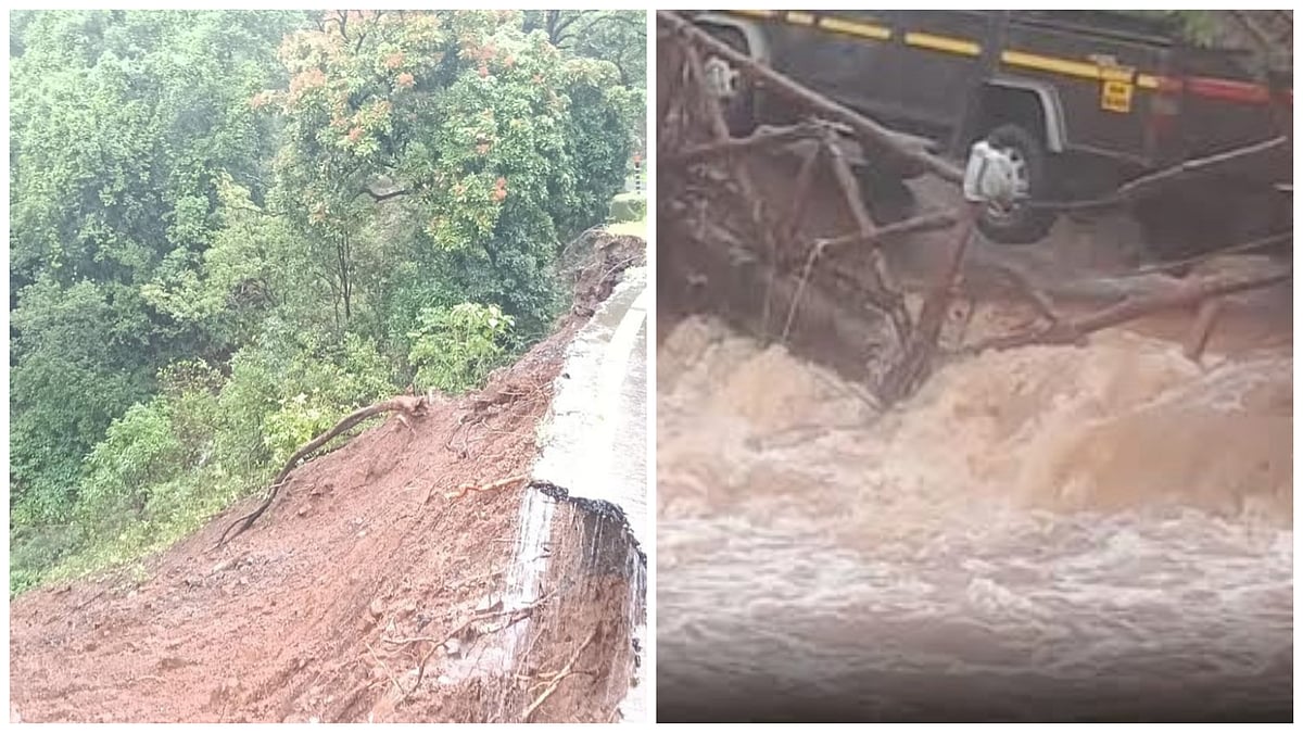 Venna River Bridge Collapses In Mahabaleshwar