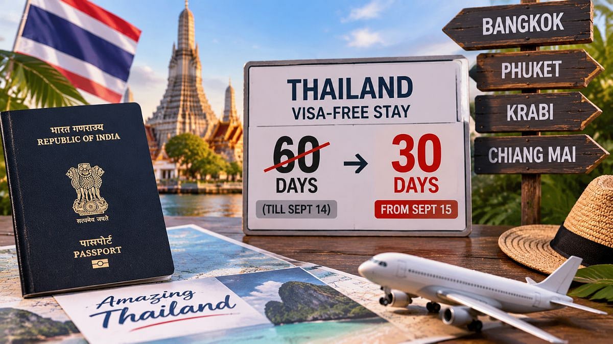 Thailand Cuts Visa-Free Stay For Indians To 30 Days