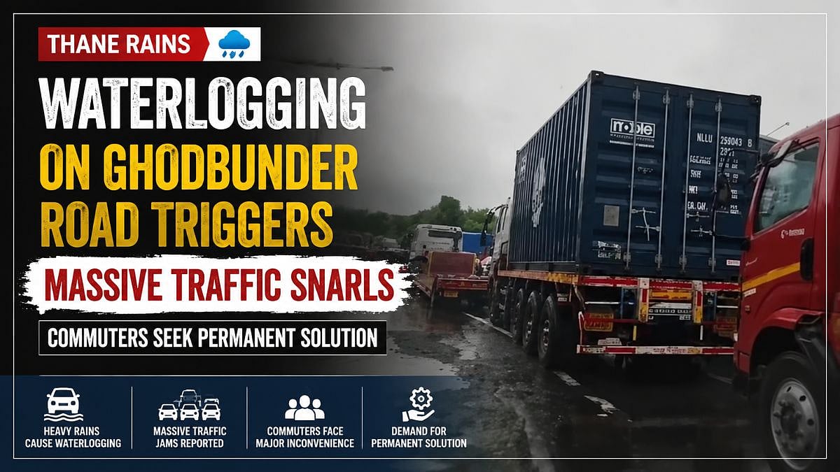 Thane Rains Cause Traffic Chaos