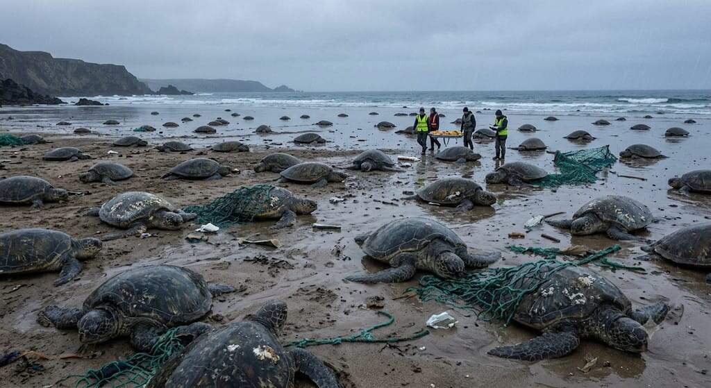 Turtles Wash Ashore After Canadian Winter