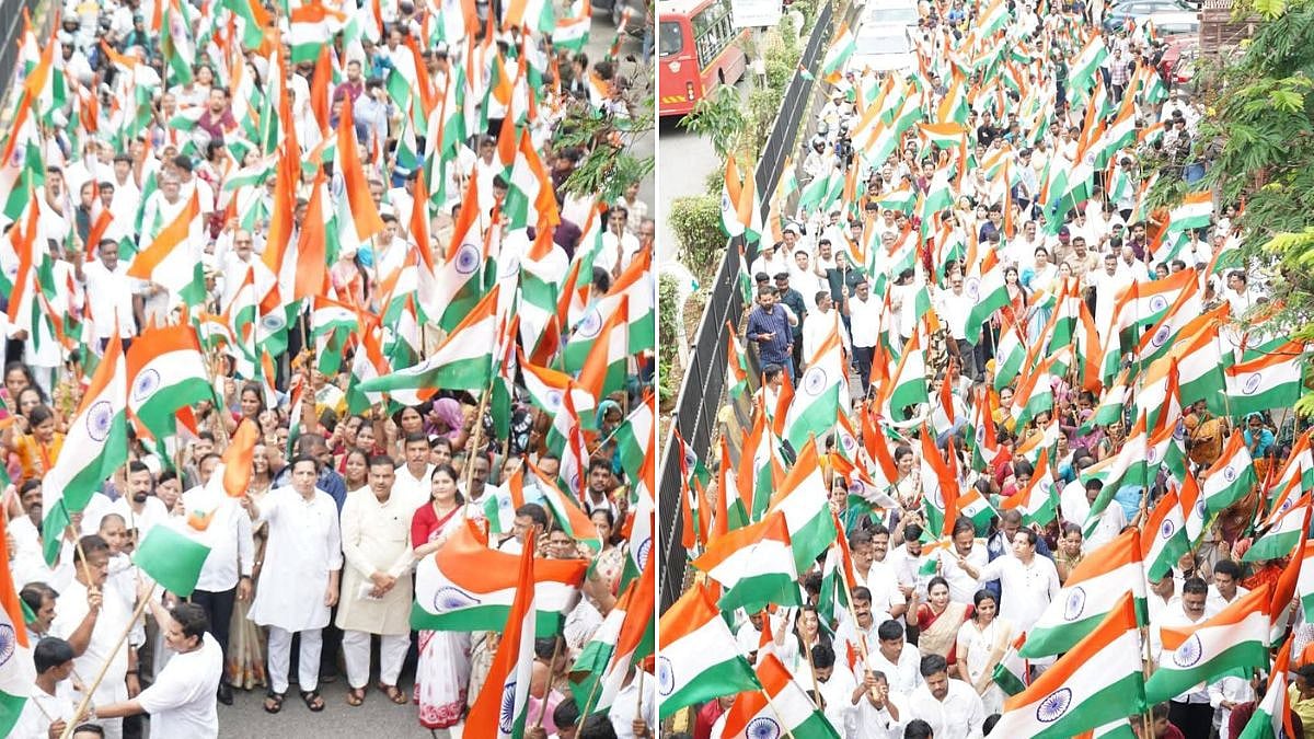 Navi Mumbai BJP Holds Tricolour Rally Ahead of Independence Day