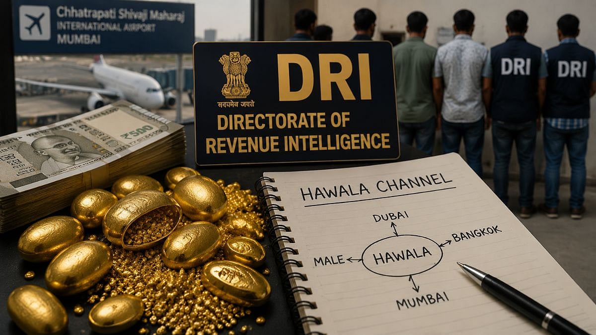 DRI Seizes 6.65 Kg Gold Worth ₹10.75 Crore in Mumbai Smuggling Case