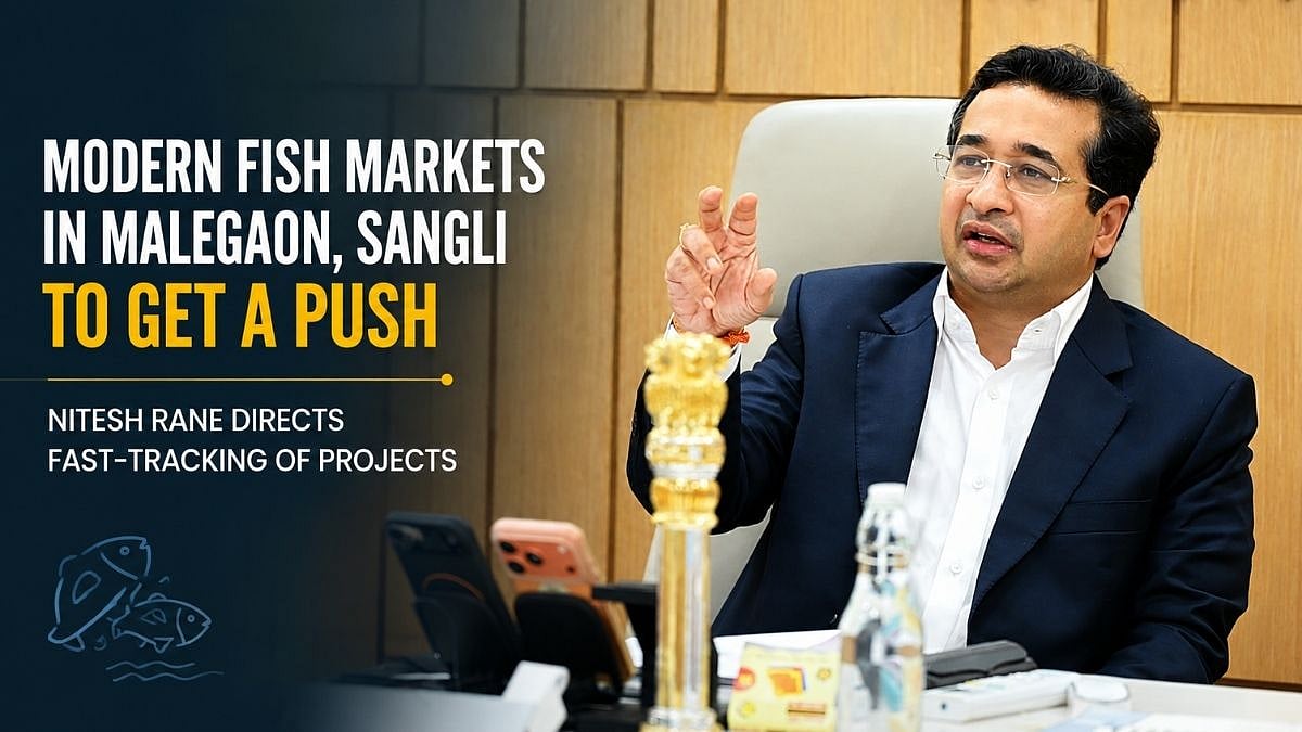 Nitesh Rane Orders Fast-Tracking Of Modern Fish Markets In Malegaon, Sangli