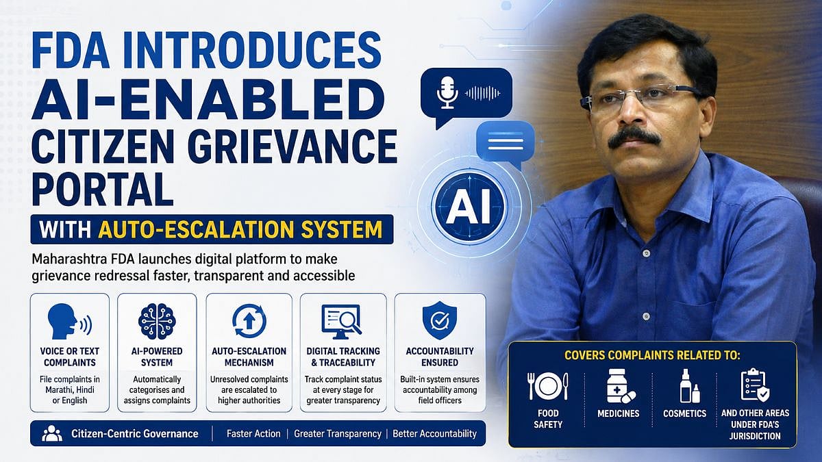 Maharashtra FDA Launches AI Grievance Portal