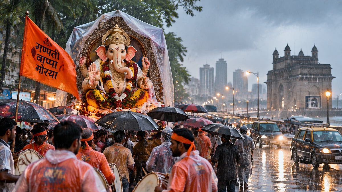 Mumbai Hit By Heavy Rain Ahead Of Ganpati Festival