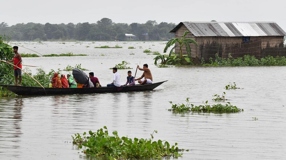 KKHSOU Provides Relief To 250 Flood-Affected Families In Sivasagar
