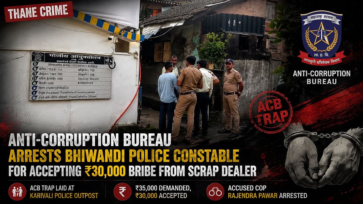ACB Arrests Bhiwandi Police Constable For ₹30,000 Bribe