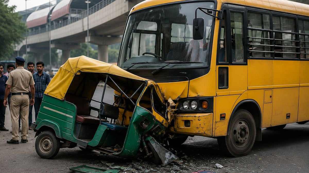 Schoolgirl Killed in Bus-E-Rickshaw Collision