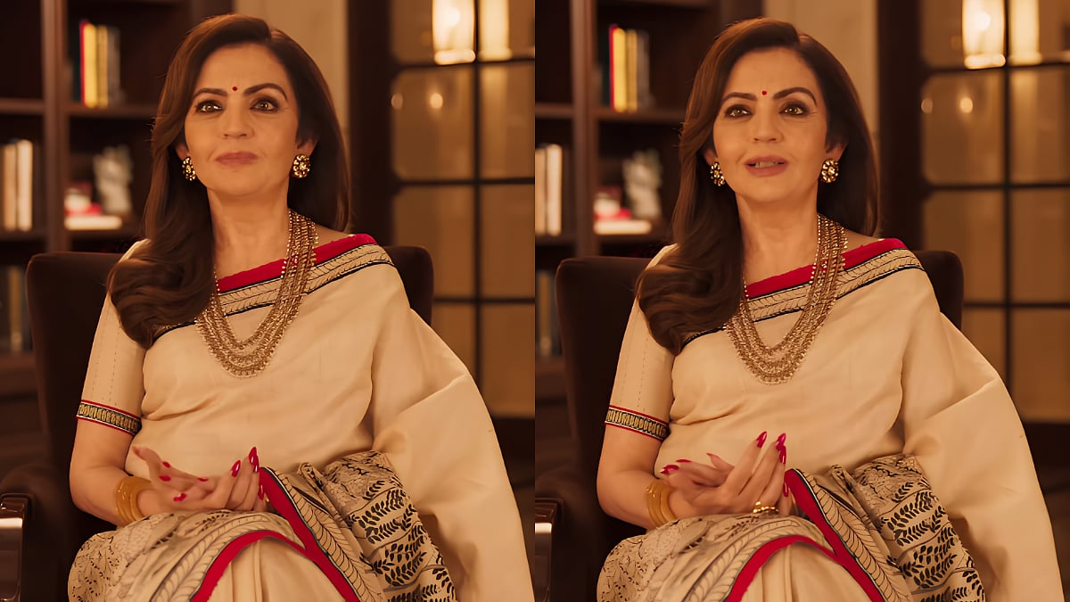 Nita Ambani Wears Hand-Painted Pattachitra Saree