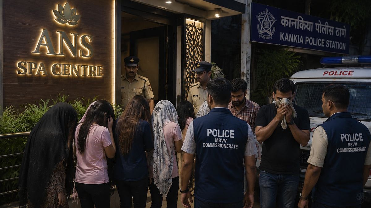 Mira Road Spa Centre Raided, 5 Women Rescued, 2 Arrested