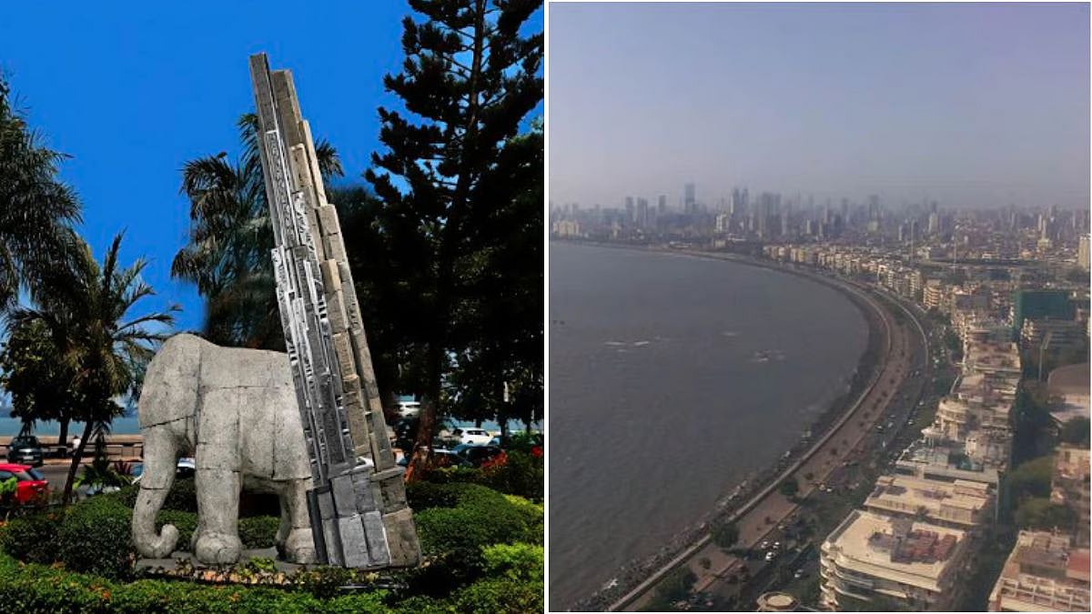 Nariman Point Baby Head Sculpture Replaced By Elephanta Artwork