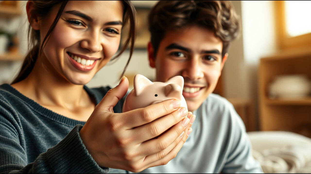 Sister's Piggy Bank Funds Brother's Clothes Shop