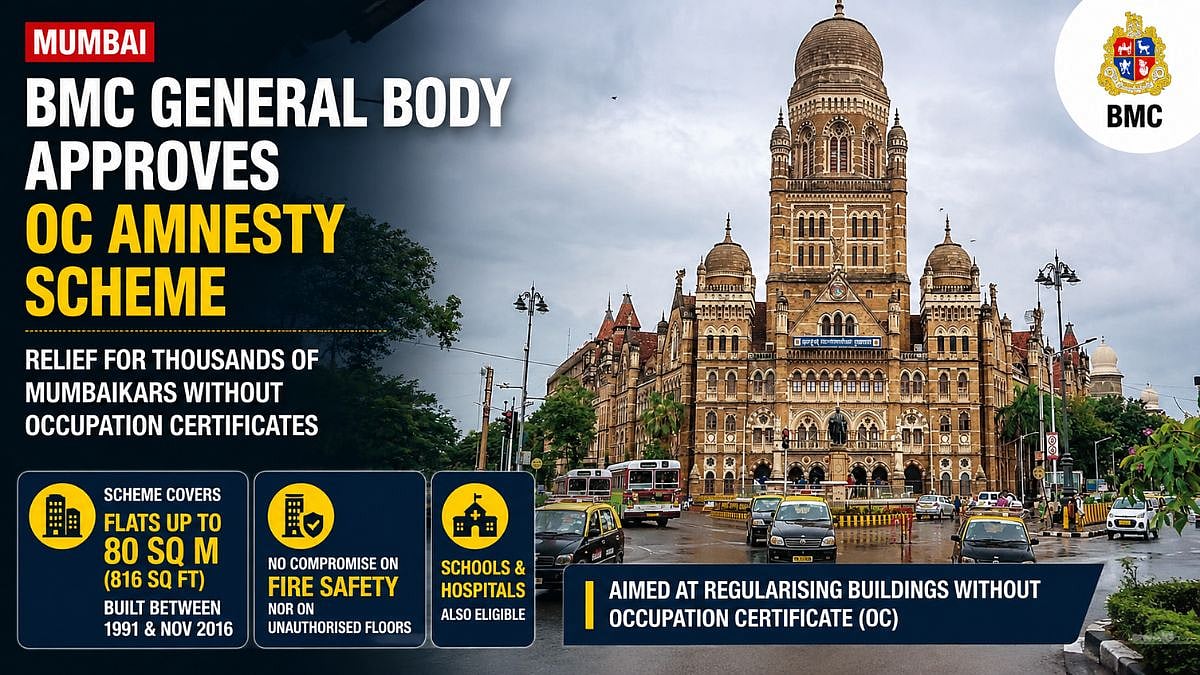 BMC Approves OC Amnesty Scheme for Mumbai Buildings