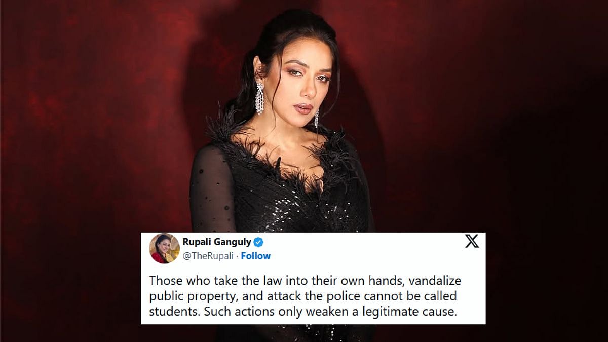 Rupali Ganguly Condemns Violence in NEET Protest
