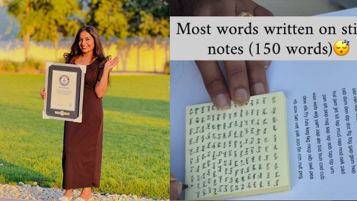 UAE-Based Indian Woman Sets Record With 150 Words On One Sticky Note